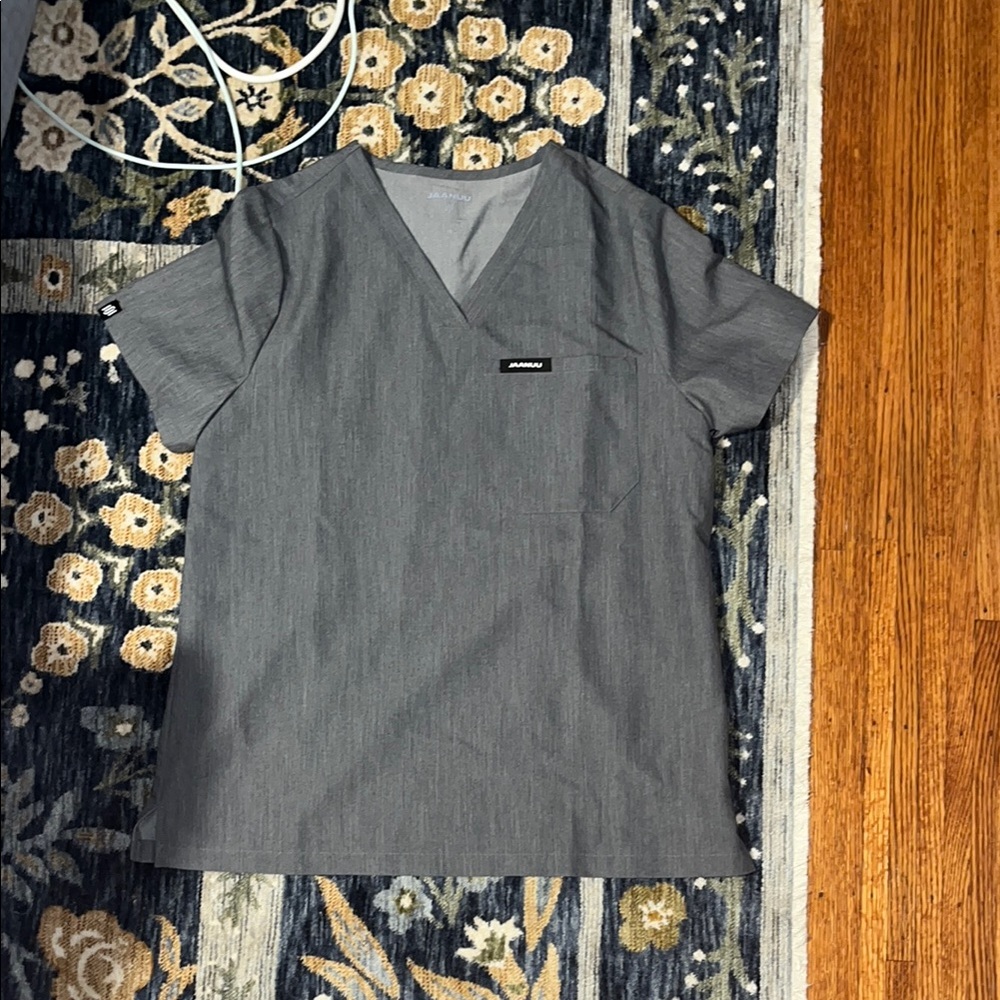 Jaanuu rhena essential one pocket scrub, grey, XS